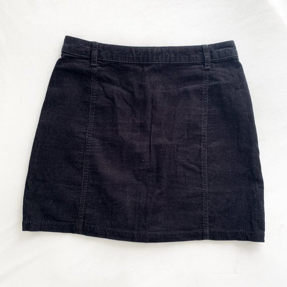 SOLD. Asos Black Corduroy Skirt - Picture 5 of 5